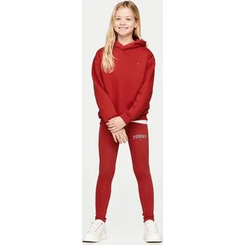 Dámské legíny Tommy Hilfiger Legíny Varsity KG0KG08082 Červená Slim Fit 16Y