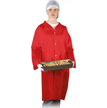 Pracovní zástěra Reis FLAB C zástěra červená 10 KS M-3XL