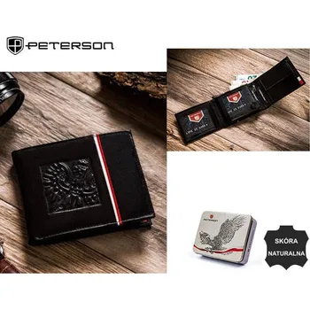 Peněženka Pánská peněženka Peterson PTN 304P-02 černá