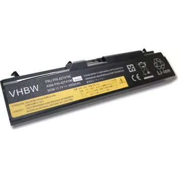 Baterie k notebooku VHBW Baterie Lenovo 42T4235 4400mAh 11,1V Li-Ion - neoriginální příslušenství pro notebooky