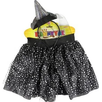 Karnevalový doplněk Rappa Set čarodějnice se sukní TUTU a čelenkou