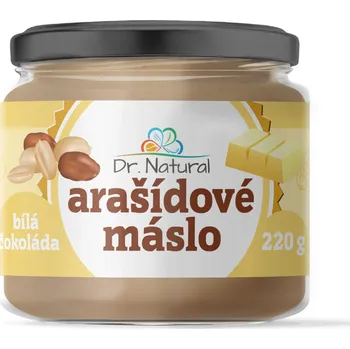 Natural Jihlava Arašídové máslo s bílou čokoládou Dr. Natural 220 g