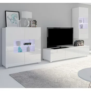 Obývací stěna Obývací stěna CALABRINI b | 250 cm | 3 díly H | bílá lesk