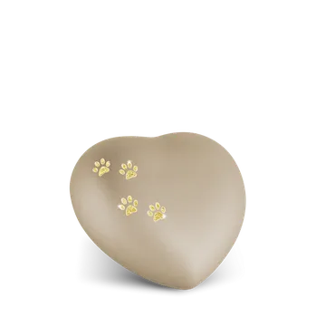Smuteční dekorace Zvířecí urna Herz Paws - Champagne 0,5l