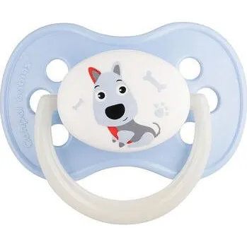 dudlíky CANPOL BABIES Dudlík kaučukový třešinka 6-18 m ANIMALS