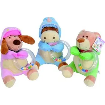 plyšák Simba Plyšové zvířátko v oblečku s chrastítkem