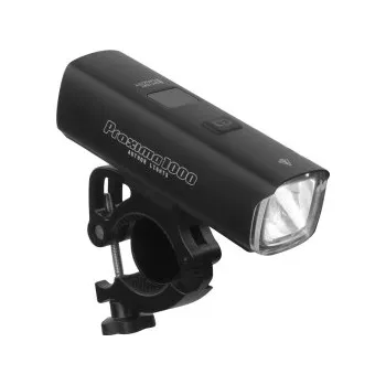 Cyklosvítilna přední dobíjecí světlo AUTHOR Proxima 1000 lm / HB 25-32 mm USB - Černá, 1000 lumen