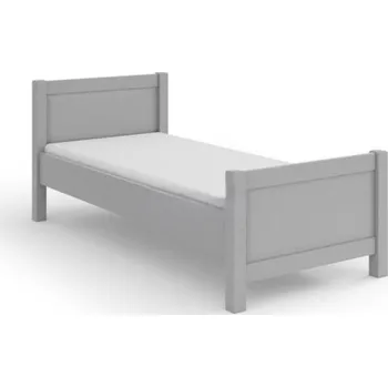 Postel Postel z masivu Antoaneta 90x200 cm šedá + rošt ZDARMA