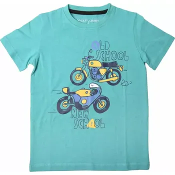 Chlapecké tričko Chlapecké tričko Wolf S2401 mentolově zelené