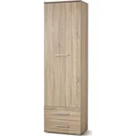 Vysoká policová skříň Lima II, dub sonoma