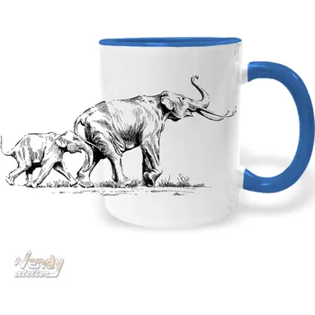 Hrnek - Slon Barva: Modrá