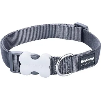 Obojek pro psa Obojek RED DINGO jednobarevný 20-32cm/12mm – šedá