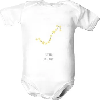 Kojenecký body Dětské body s potiskem Štír (23. října – 21. listopadu) souhvězdí dětské