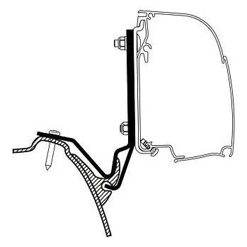 Příslušenství ke karavanu Adaptér pro Westfalia Kepler One/Five/Six na markýzy Thule 4200