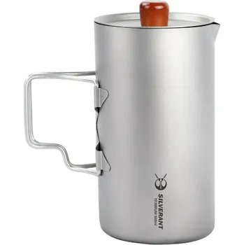 Outdoor vaření Titanový French Press Silverant