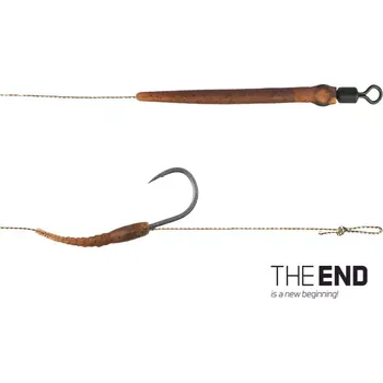 Návazec Delphin THE END Skin RIG / 2ks - 20cm/25lbs/#6