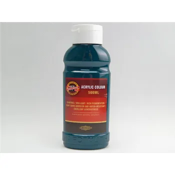 Výtvarná barva KOH-I-NOOR Akrylová barva 1627/0510 zeleň tmavá 500ml