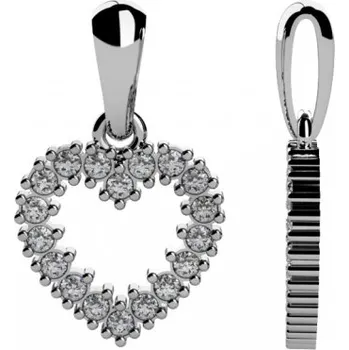 Přívěsek Couple, Přívěsek Cora z bílého zlata a zirkonů, 585-68-2-0609.1B00.0.00.001.23