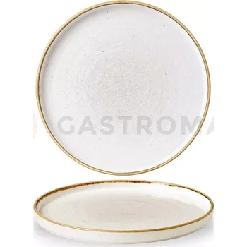 Talíř Plytký talíř s okrajem 260 mm x (H)20 mm | CHURCHILL, Stonecast Barley White
