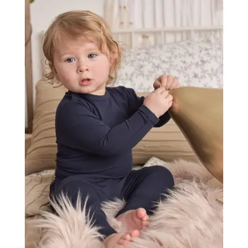 Dětské body s dlouhým rukávem, tmavě modré 62