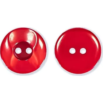 Knoflík Knoflík červený art. 229 - Červený, 24 mm