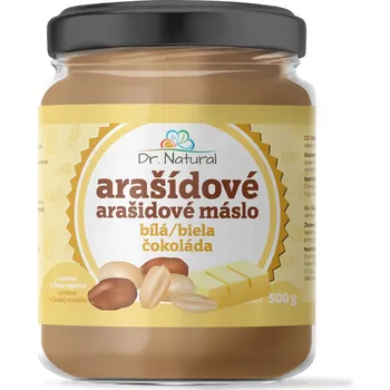 Natural Jihlava Arašídové máslo s bílou čokoládou Dr. Natural 500 g