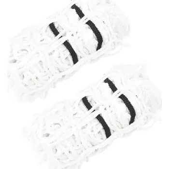 Krmítko pro ptáka vidaXL Sítě na seno 2 ks kulaté bílé 75 x 50 cm PP