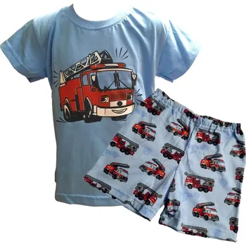 Chlapecké pyžamo Chlapecké letní pyžamo Betty Mode hasiči (kraťasy vzor)