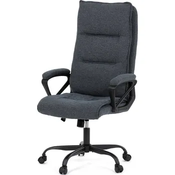 Kancelářské křeslo, černá látka, kovový kříž, kolečka na tvrdé podlahy