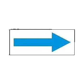 Tabulka - Šipka modrá (samolepka 80x30 mm)