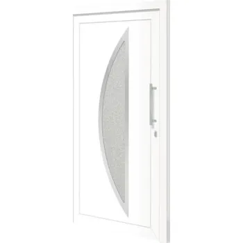 Vchodové dveře Vchodové dveře plastové Iowa bílé 110x210 cm pravé