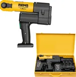 REMS Akku-Press E 22V ACC Basic-Pack 576016 lis na trubky 32 kN, nabíječka + 2,5Ah Aku, kufr kovový (Rems 576016R220 Radiální lis na trubky do 110 mm, sada 22V s akumulátorem, nabíječkou, kovový kufr, bez čelistí)