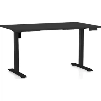 Psací stůl Výškově nastavitelný stůl OfficeTech B, 120 x 80 cm, černá podnož, černá