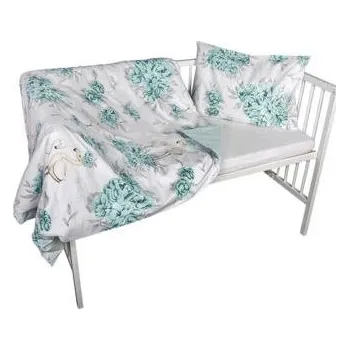 Povlečení Cosing 2-dílná sada povlečení - Pivoňky s plameňáky mátová