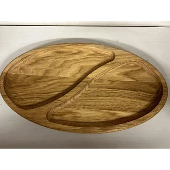 Dřevotéka - Dubový servírovací tác - 2 části 35x19,5 cm Dubový servírovací tác - 2 části 35x19,5 cm