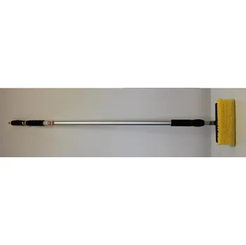 Mycí kartáč na vozidlo Teleskopický_Koště teleskopické na mytí aut rohové s kovovým závitem 250cm