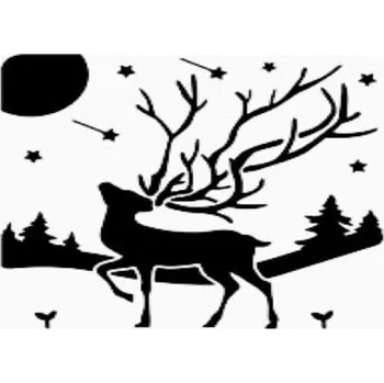 Plast. šablona, JELEN 9, 30x30 cm, 1ks