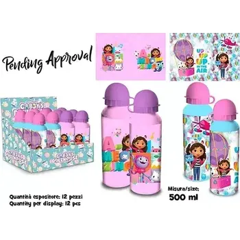 Coriex Gabby's Dollhouse Hliníková láhev 500 ml