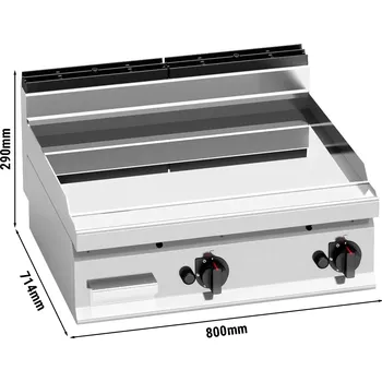 Sporák G.Gastro Plynový gril - hladký - s lesklým povrchem (13,8 kW) D9781911