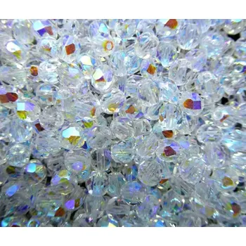 Dětské navlékací korálky Pro Háčkování Broušené ohňovky 6 mm 50 ks 00030/28701