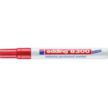 Permanentní popisovač "8300", červená, 1,5-3mm, kulatý hrot, EDDING