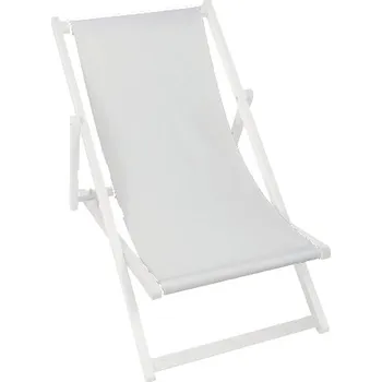 Zahradní lehátko DreamRoots Polyesterový potah DRF22 Pale Grey 3 135 x 41 cm