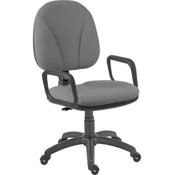 Pracovní židle Ergo Antistatic s područkami, šedá
