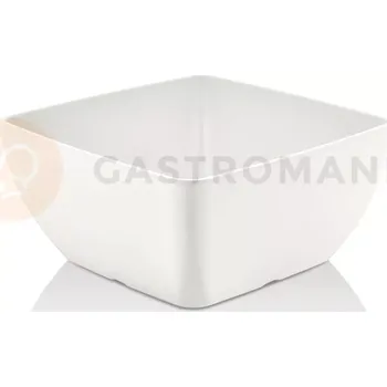 Melaminová čtvercová miska, bílá, 190x190x(h)90 mm | FINE DINE, 779637