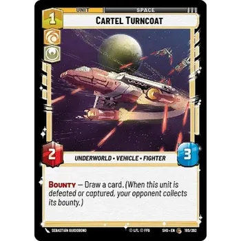 Sběratelská karetní hra Cartel Turncoat 195/262 - Shadows of the Galaxy Typ karty: Standard