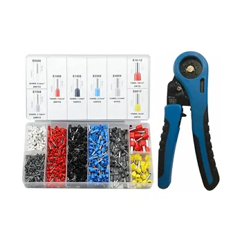 Kleště Eurokomp Sada izolovaných kabelových dutinek + krimpovací kleště E6223