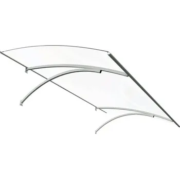 Stříška nad vchodové dveře Vchodová stříška Erlangen 1600 x 850 x 250 mm bílá