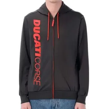 Pánská mikina GP Racing Fanouškovská mikina Ducati Corse tmavě šedá s logem Velikost: L