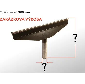 Příslušenstí k soustruhu GURTOOL Opěrka rovná 300 mm | Zakázková výroba Průměr: 16 mm