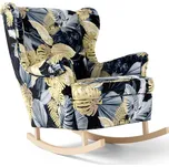 Křeslo 196 BROOKE Modrá vzor